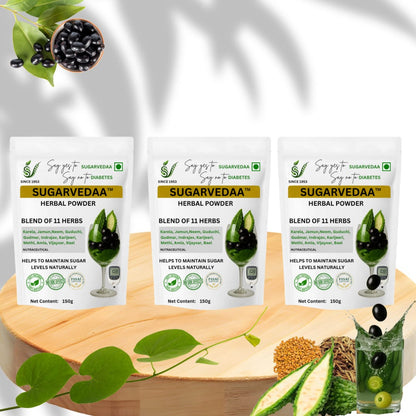 SUGARVEDAA HERBAL POWDER (Super Saver Pack)